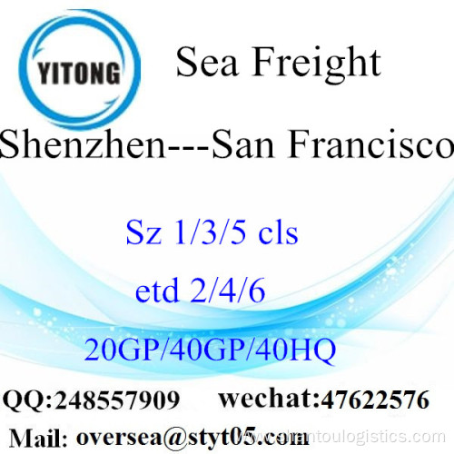 Shenzhen Port Sea Freight Shipping To San Francisco